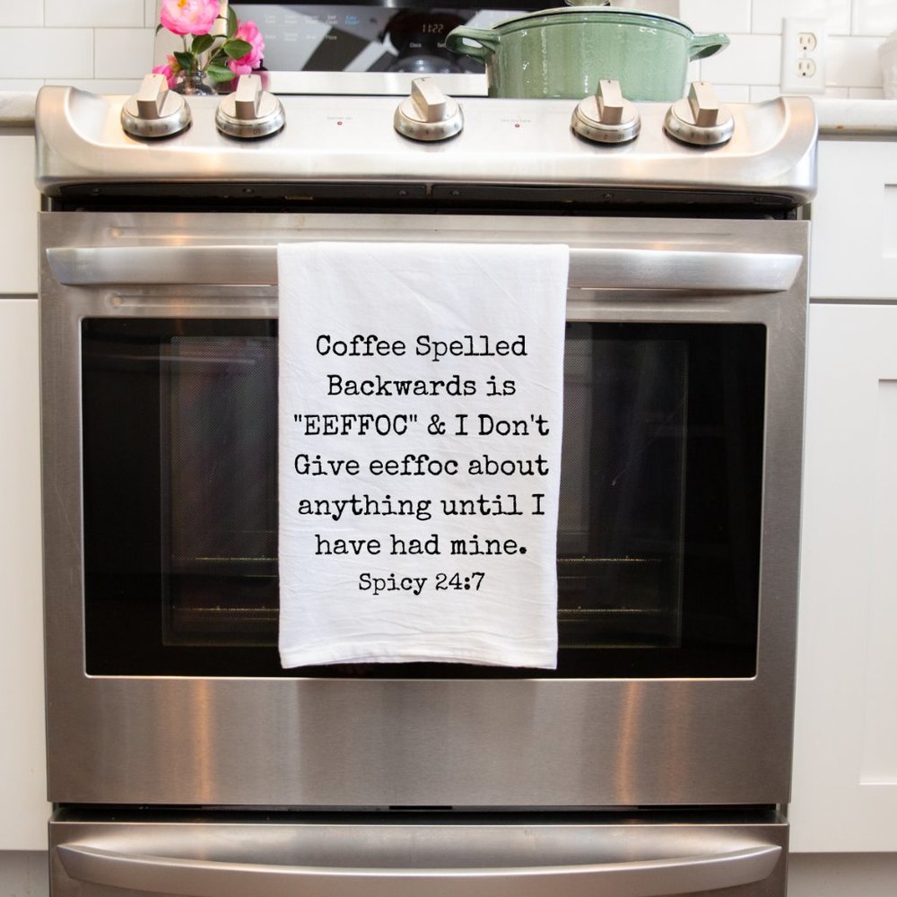 Funny Kitchen Tea Towels Decorative House Warming Gifts Home Handmade Decor